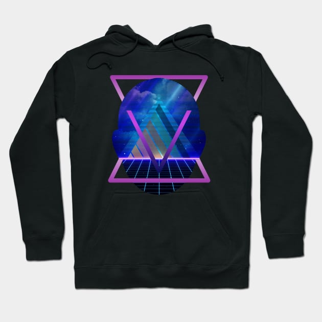 Retro Synthwave Hoodie by FullOnNostalgia